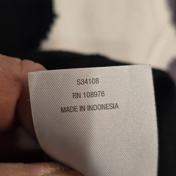 Iman L Women's Tunic Black/White/Gray Knit Sweater EUC - Picture 6 of 6